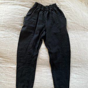 Elizabeth Suzann Clyde Work Pant in Midweight Linen